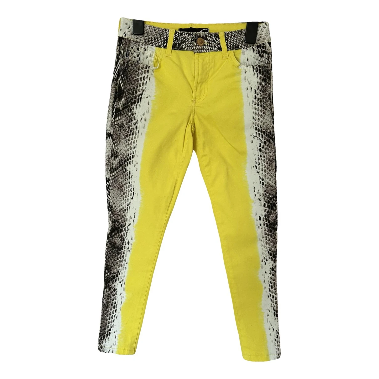 Pre-owned Just Cavalli Chino Pants In Yellow