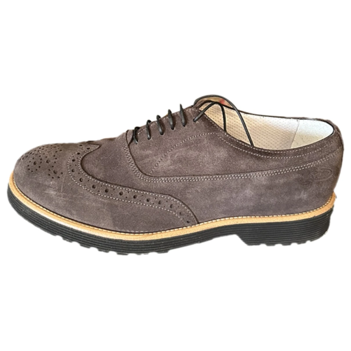 Pre-owned Alberto Guardiani Lace Ups In Brown