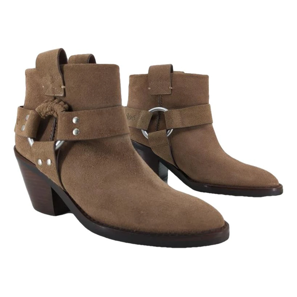 Pre-owned See By Chloé Western Boots In Brown