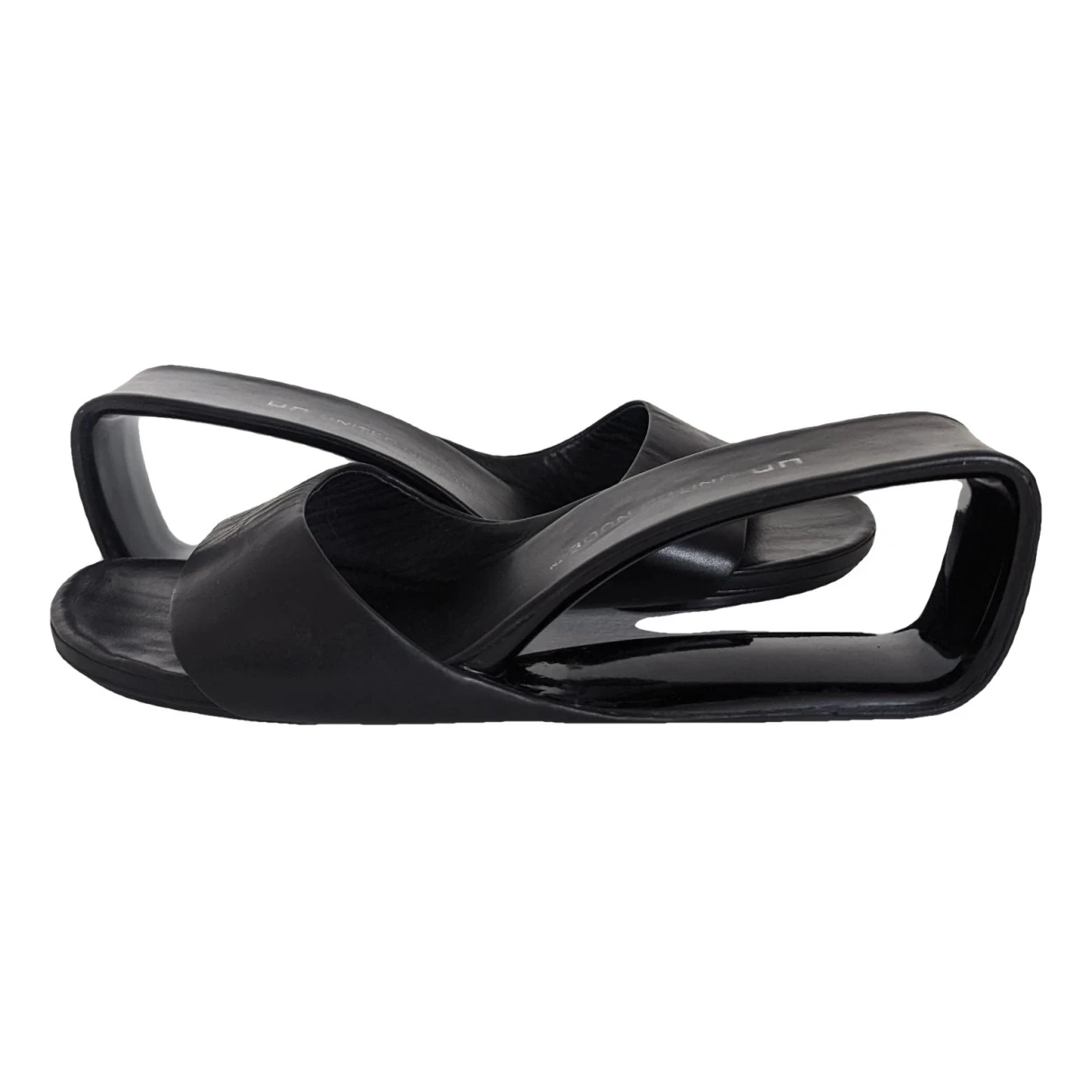 Pre-owned United Nude Leather Sandal In Black