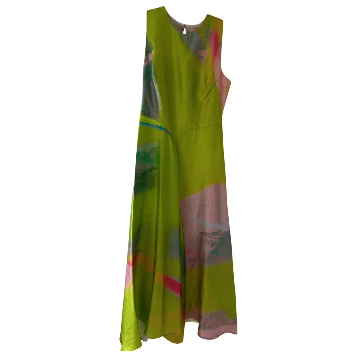 Pre-owned Roksanda Silk Mid-length Dress In Green
