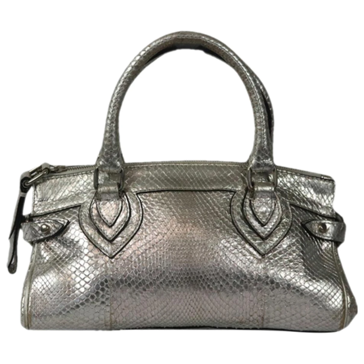 Pre-owned Roberto Cavalli Leather Tote In Metallic