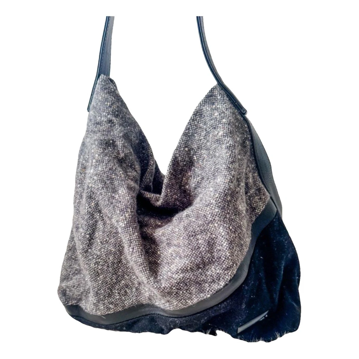 Pre-owned Agnès B. Wool Handbag In Grey