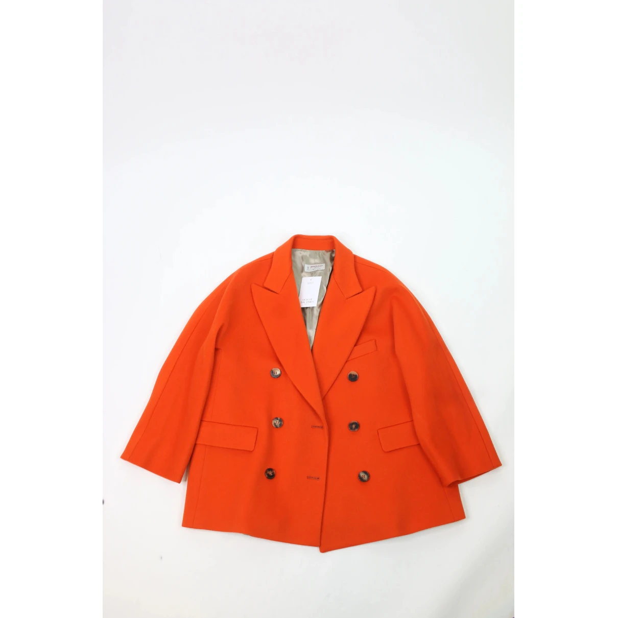 Pre-owned Alberto Biani Wool Jacket In Orange