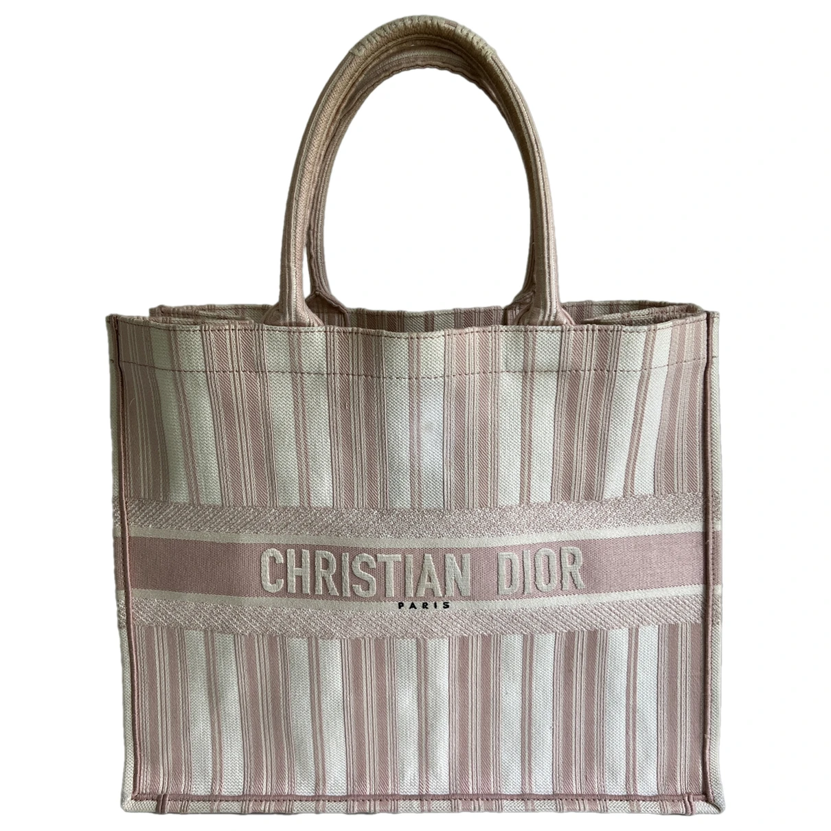 Pre-owned Dior Book Tote Handbag In Pink