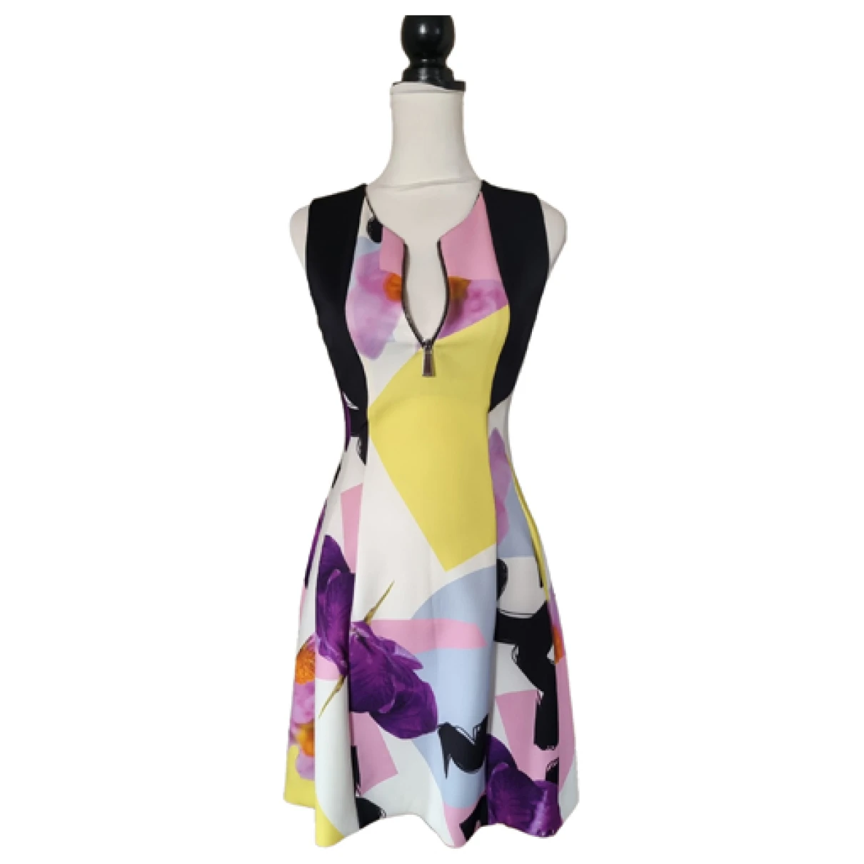 Pre-owned Pinko Dress In Multicolour