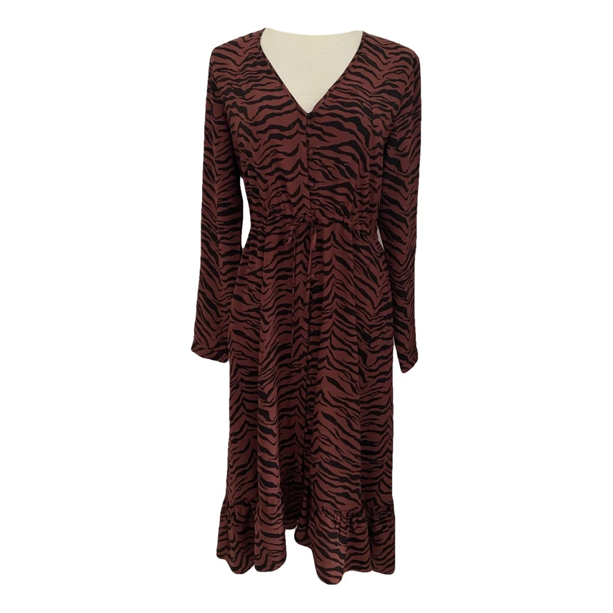 Pre-owned Rails Mid-length Dress In Brown