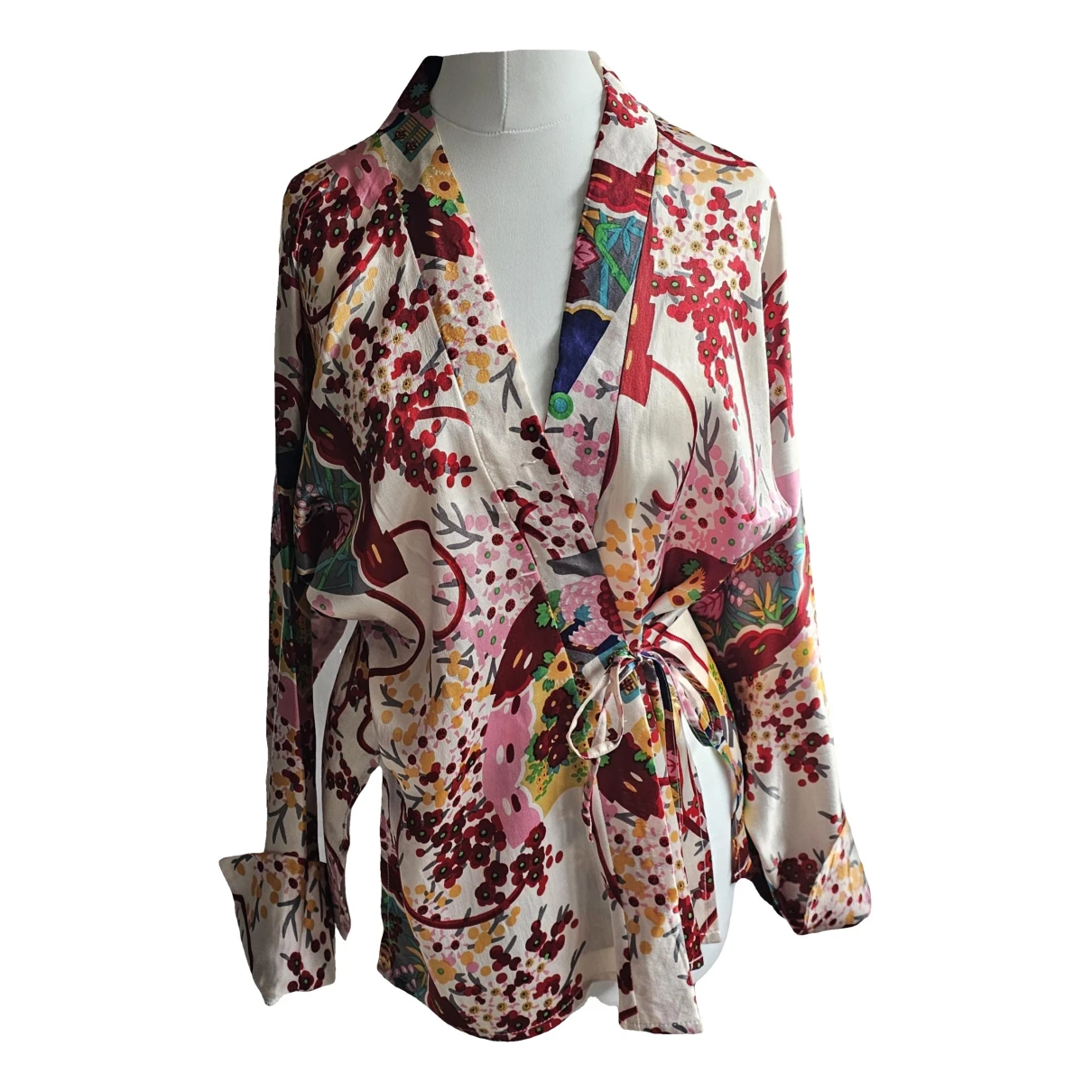 Pre-owned Melissa Odabash Silk Blouse In Multicolour