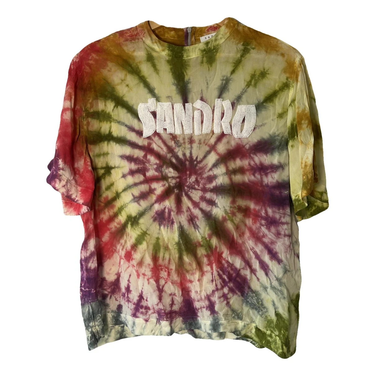 Pre-owned Sandro T-shirt In Multicolour