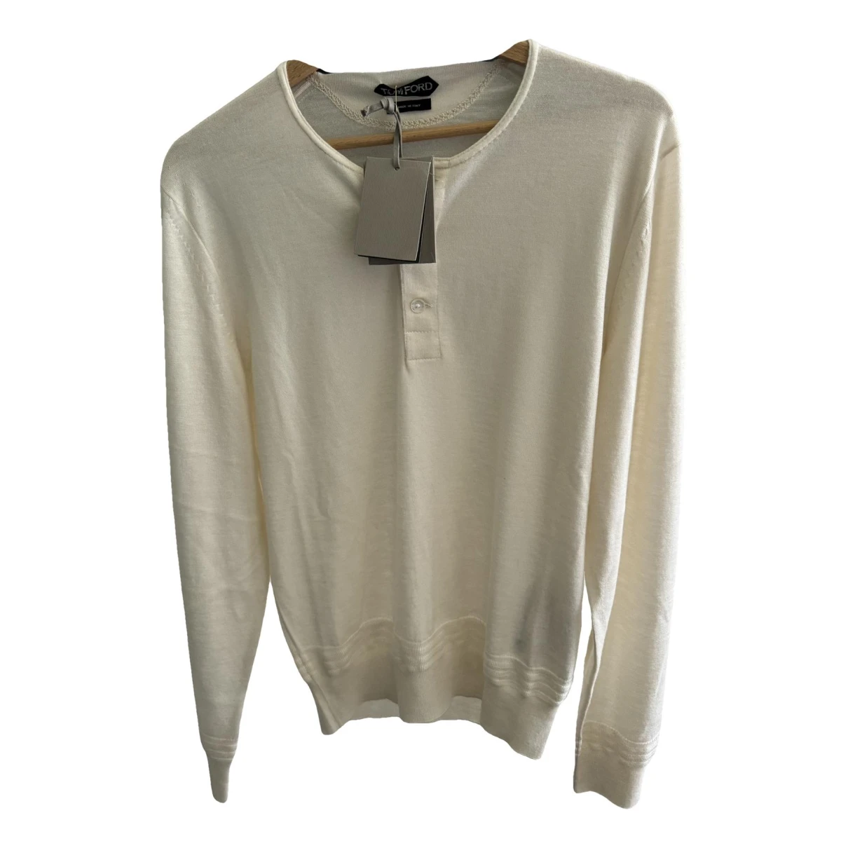 Pre-owned Tom Ford Cashmere Pull In Beige