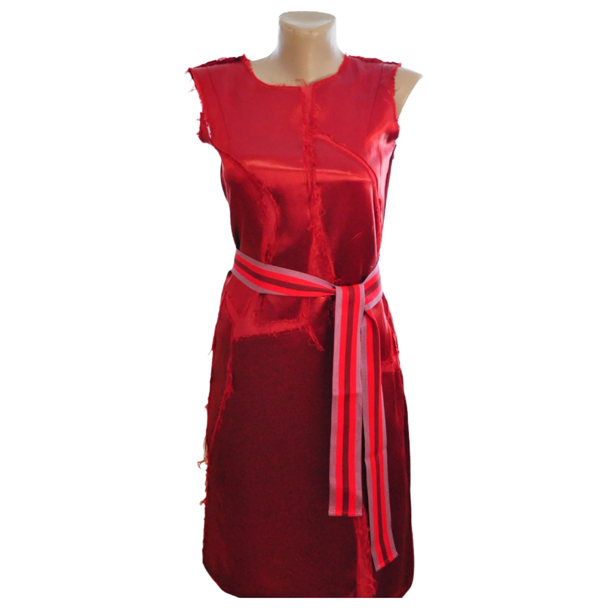 Pre-owned Bottega Veneta Mid-length Dress In Red