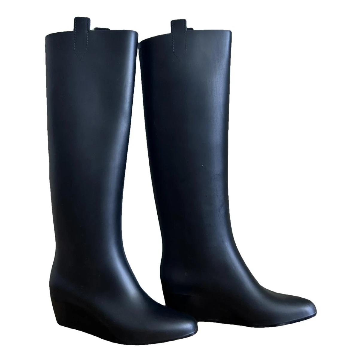 Pre-owned Kartell Wellington Boots In Black
