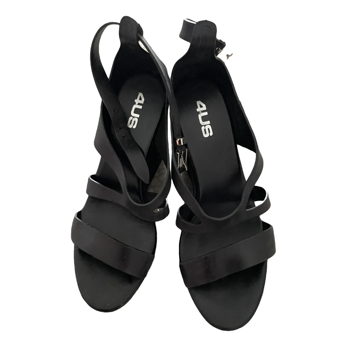 Pre-owned Cesare Paciotti Leather Sandals In Black