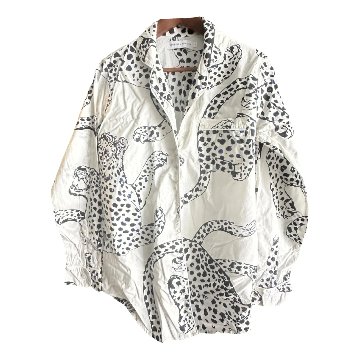 Pre-owned Desmond & Dempsey Blouse In White