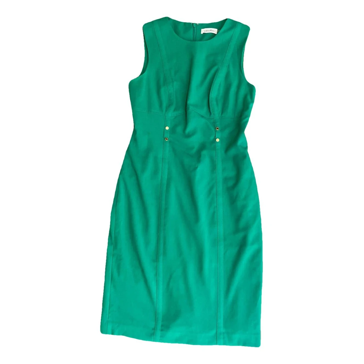 Pre-owned Calvin Klein Mid-length Dress In Green