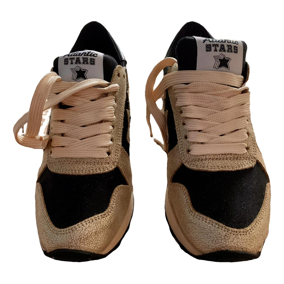Pre-owned Atlantic Stars Cloth Trainers In Gold