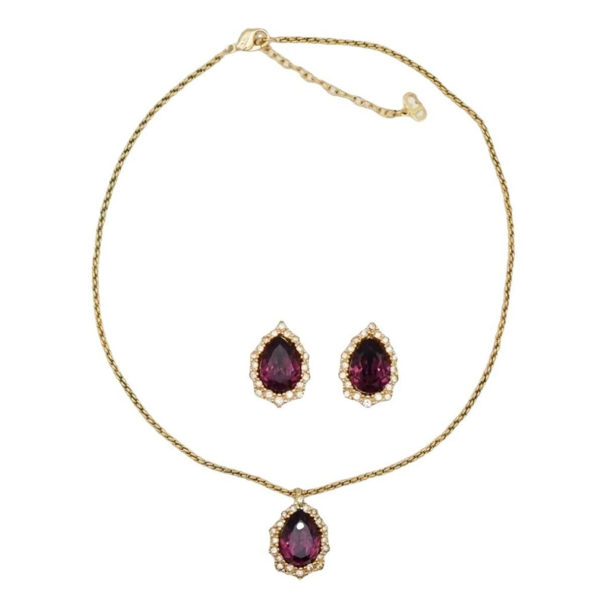Pre-owned Dior Jewellery Set In Purple