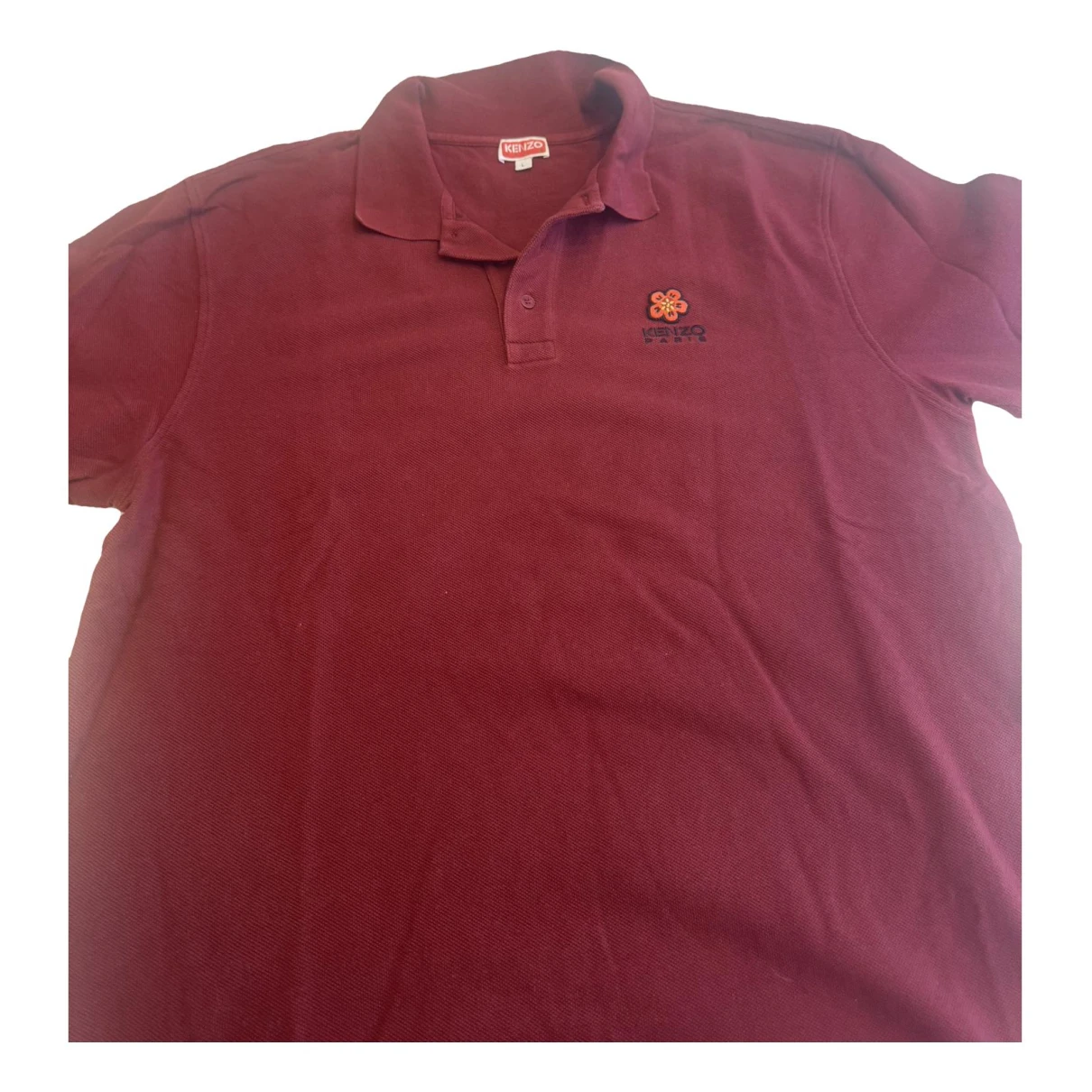 Pre-owned Kenzo Polo Shirt In Burgundy