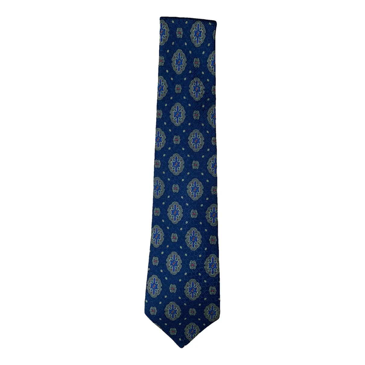 Pre-owned Dior Silk Tie In Blue