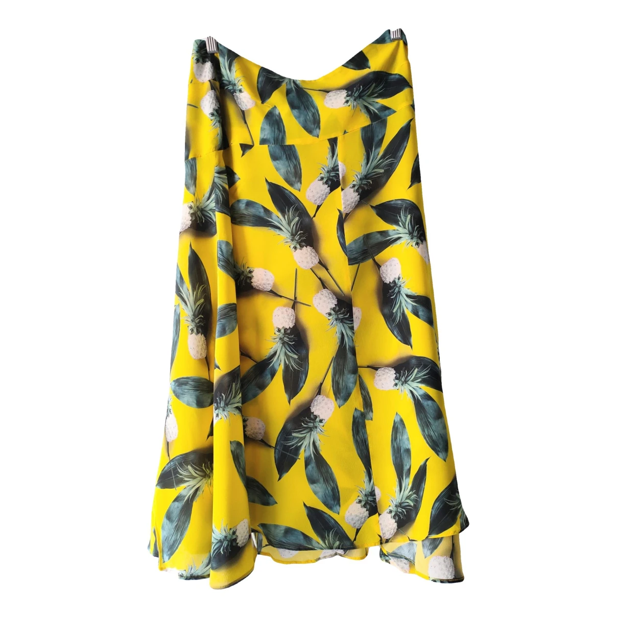 Pre-owned Cacharel Silk Mid-length Skirt In Yellow