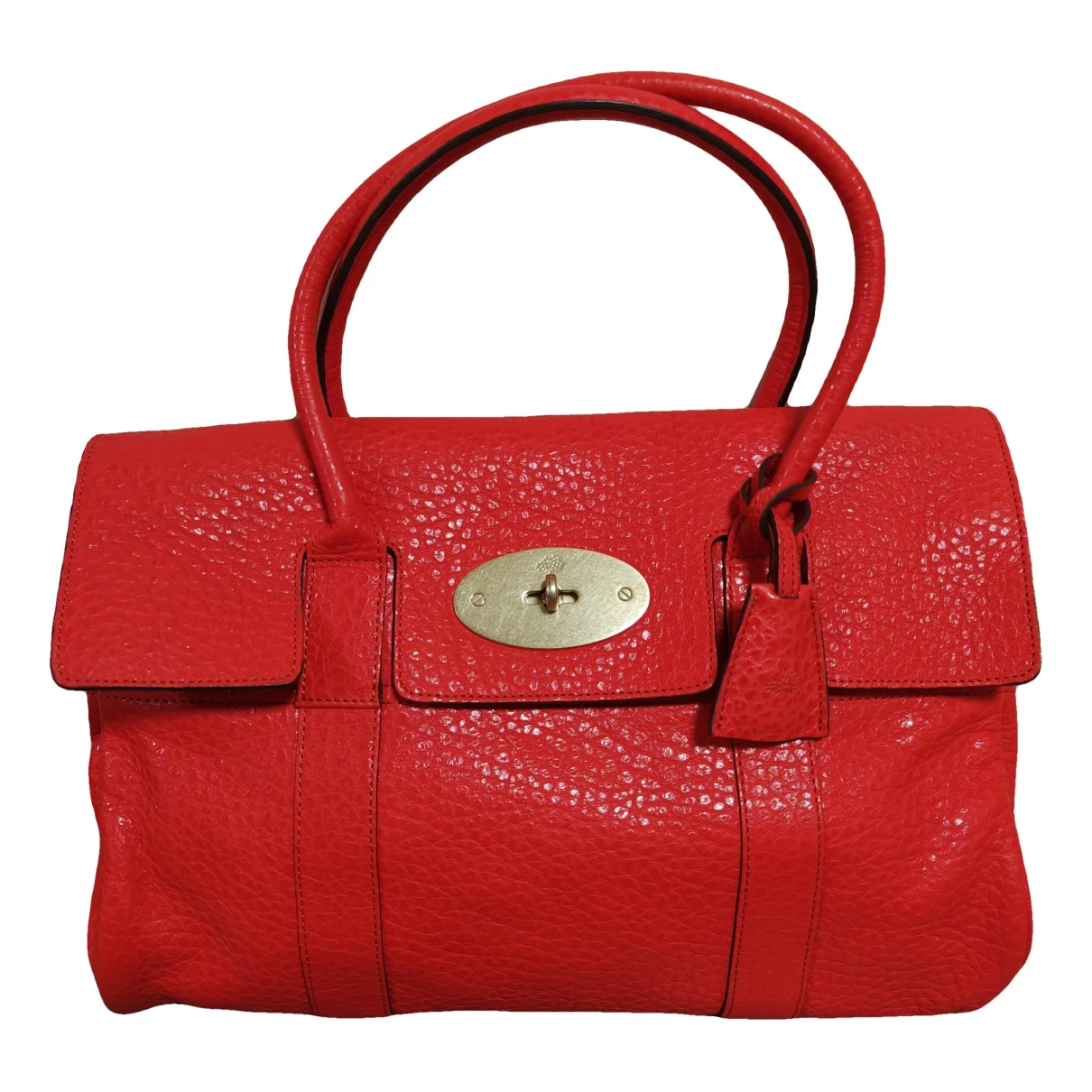Pre-owned Mulberry Bayswater Small Leather Handbag In Red