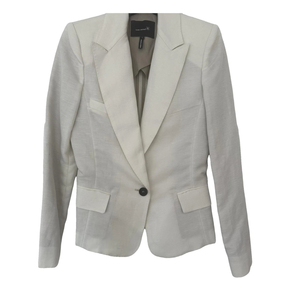 Pre-owned Isabel Marant Linen Jacket In Ecru