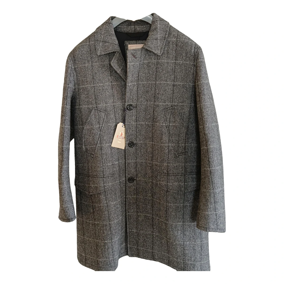 Pre-owned Baracuta Wool Coat In Grey
