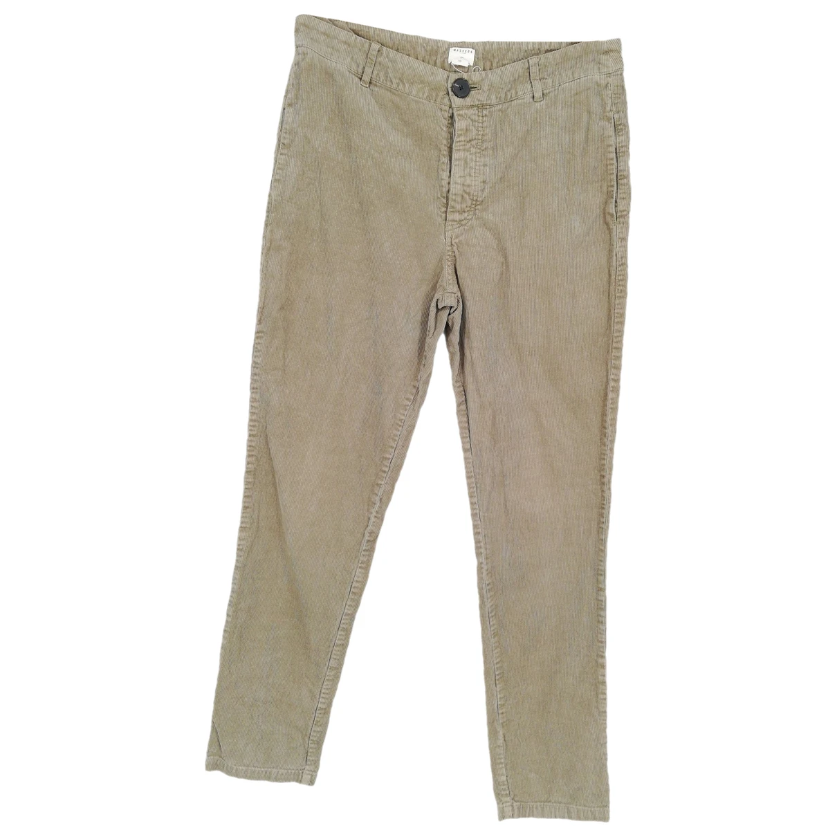 Pre-owned Masscob Straight Pants In Khaki