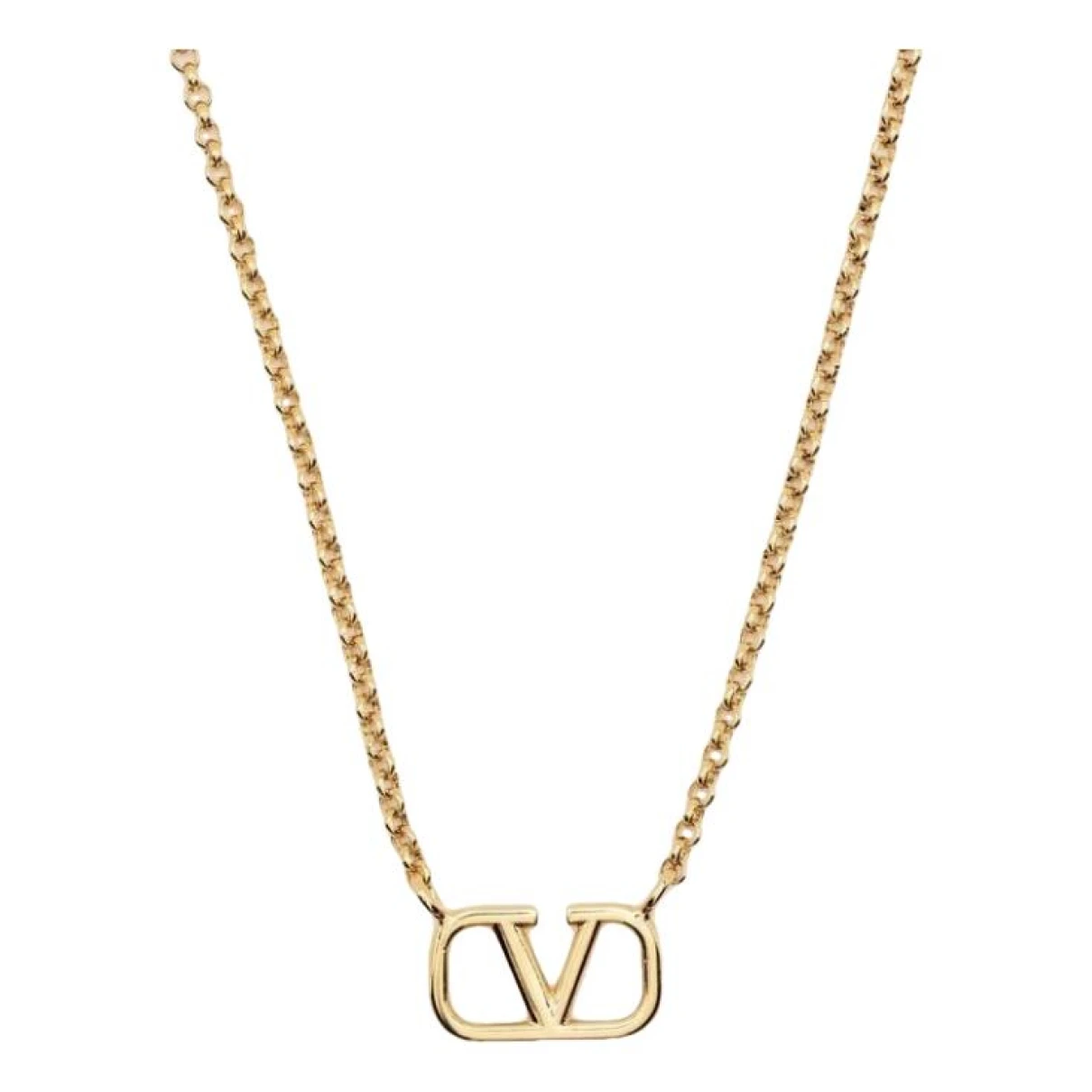 Pre-owned Valentino Garavani Necklace In Gold