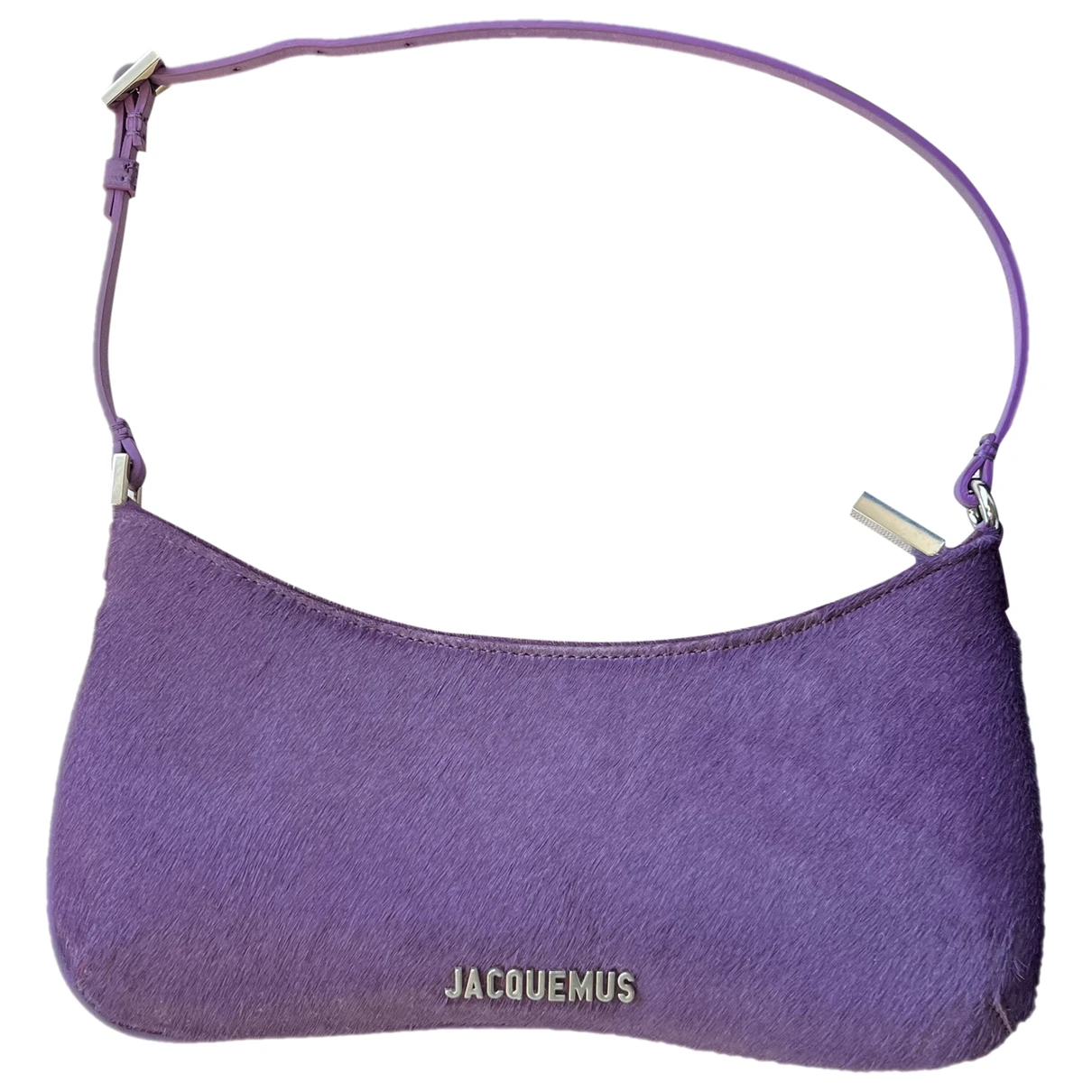 Pre-owned Jacquemus Pony-style Calfskin Handbag In Purple