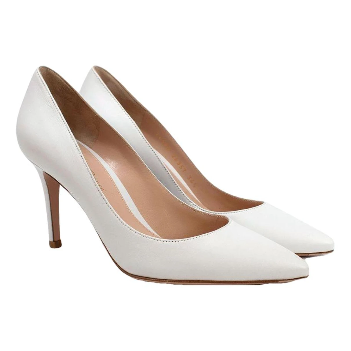 Pre-owned Gianvito Rossi Leather Heels In White