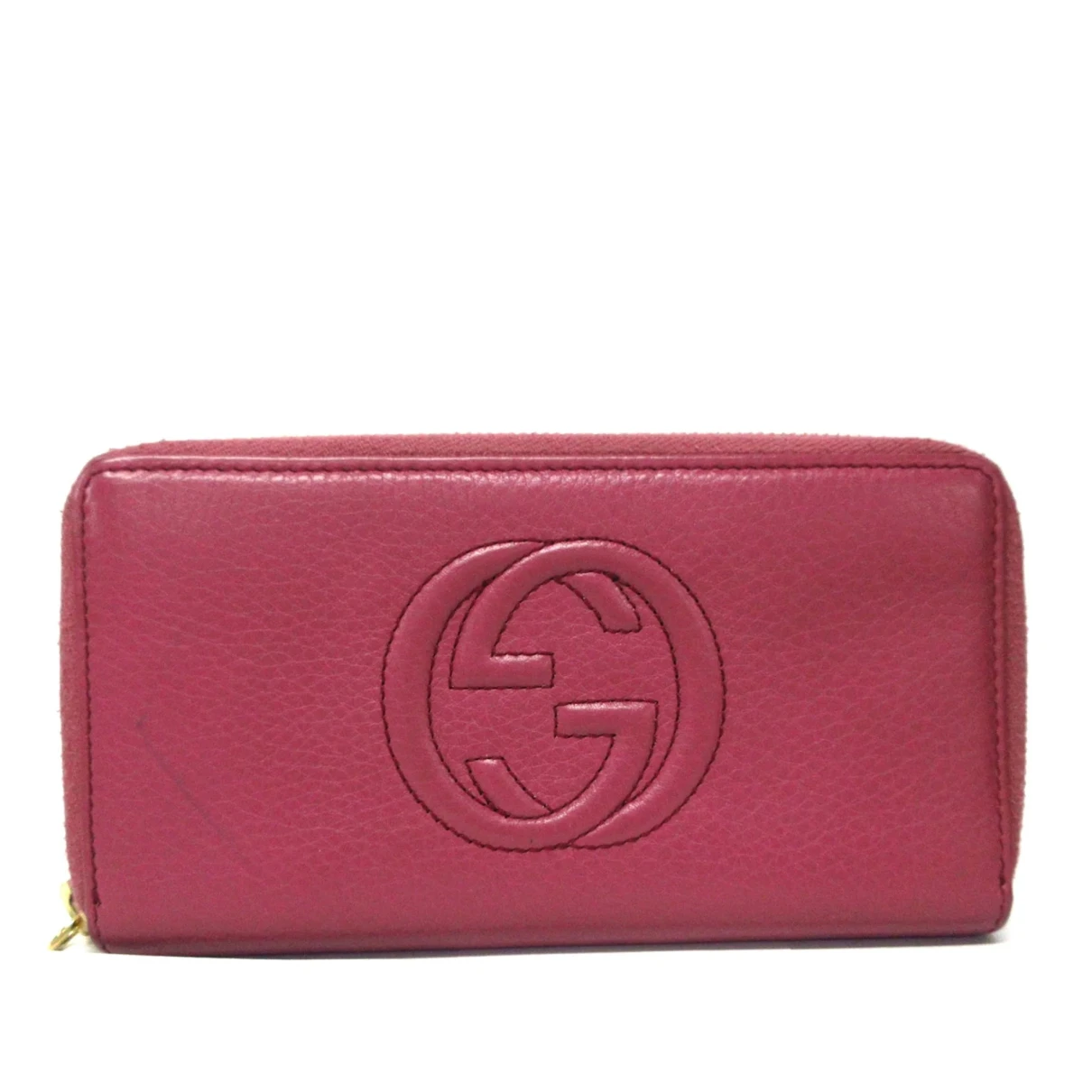 Pre-owned Gucci Leather Purse In Red