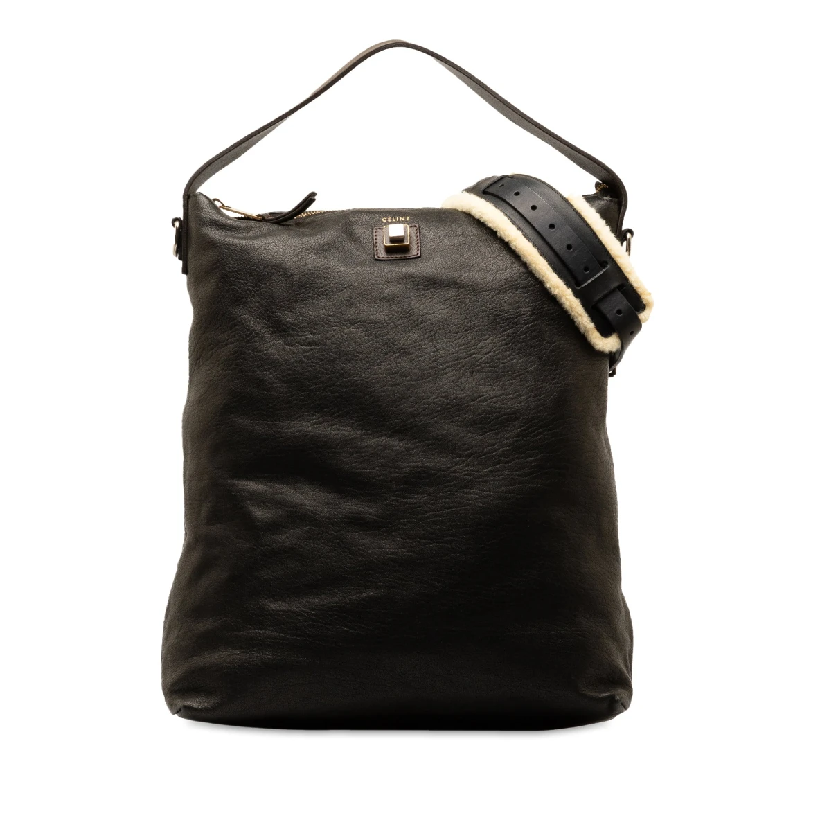 Pre-owned Celine Leather Crossbody Bag In Brown