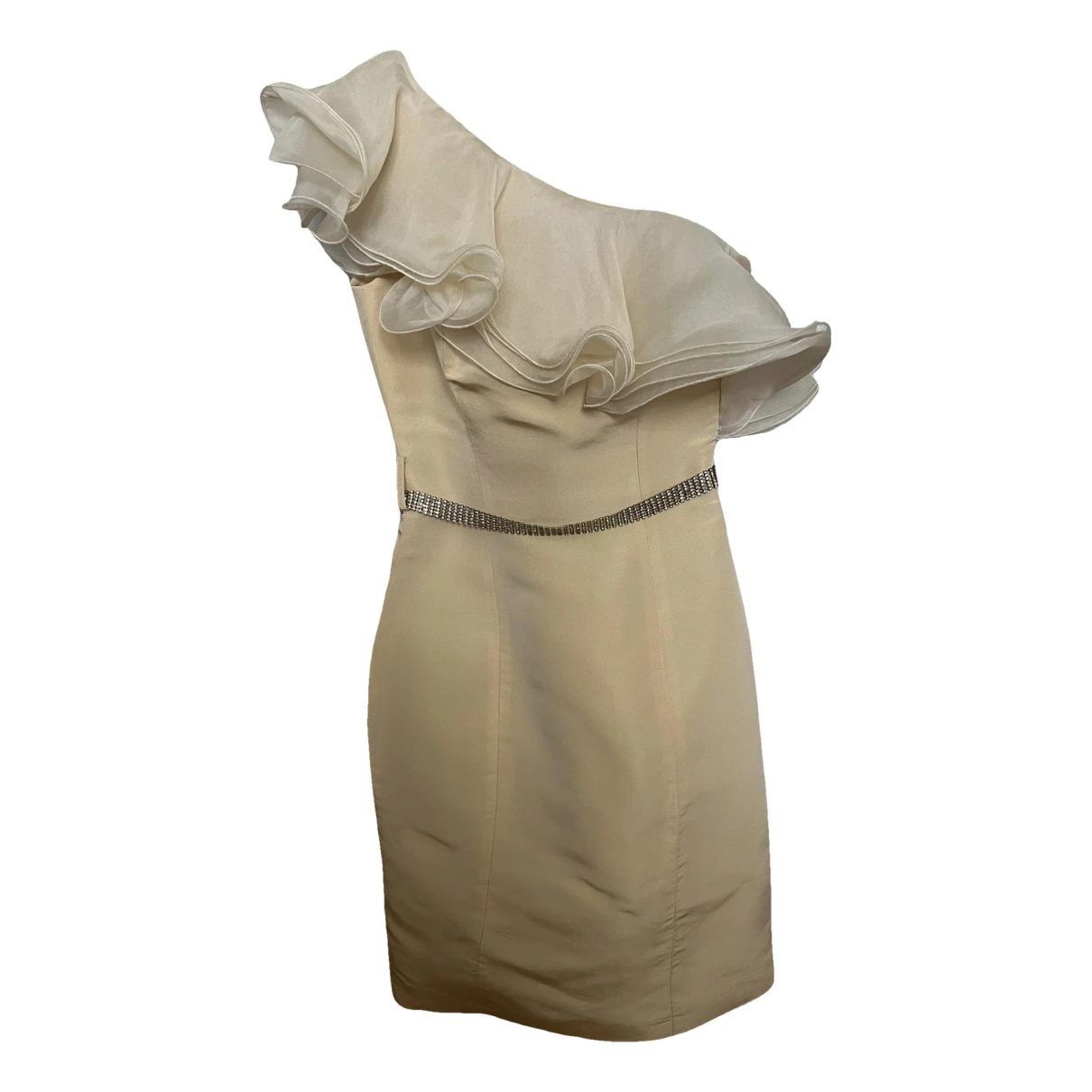 Pre-owned Blumarine Silk Mid-length Dress In Metallic