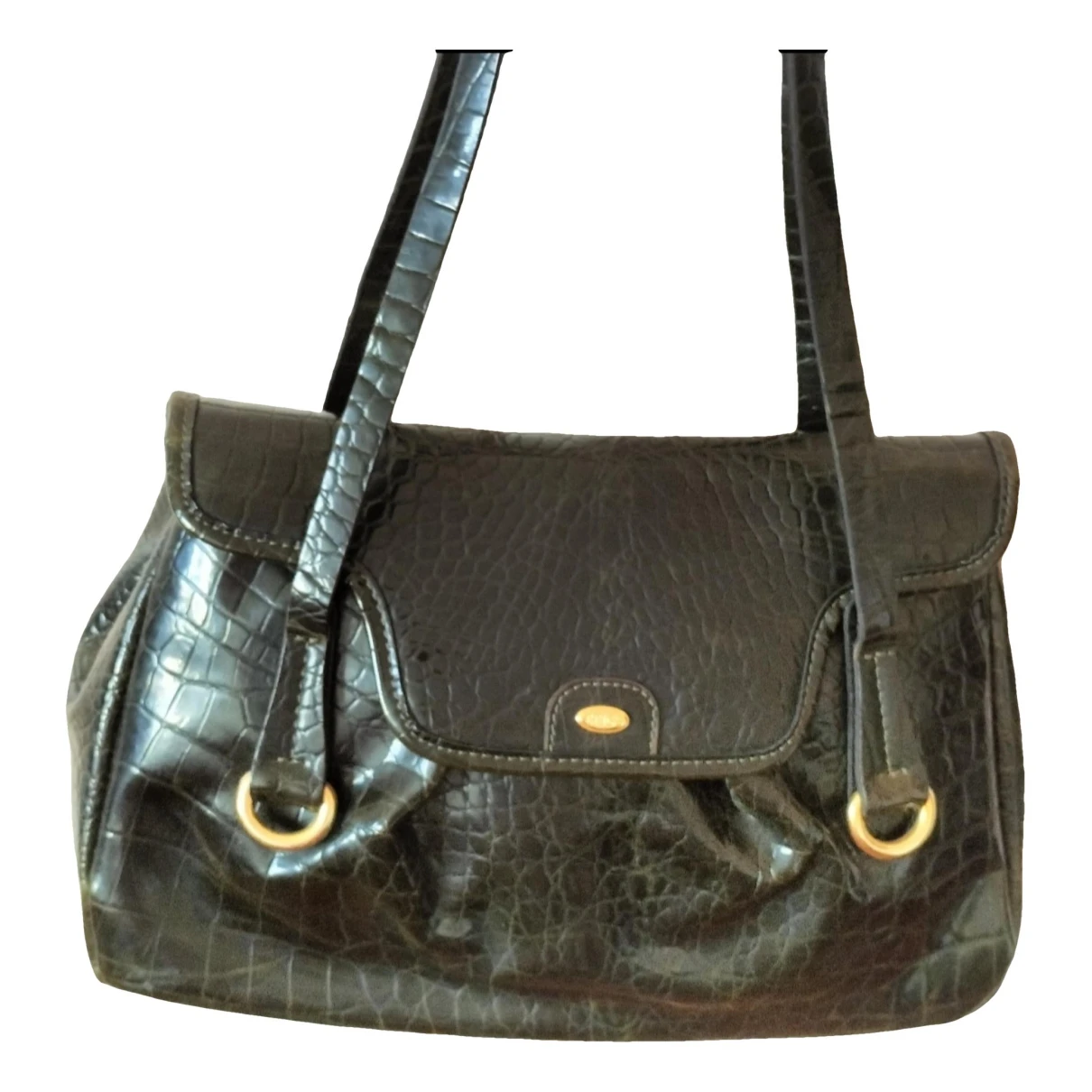 Pre-owned Bric's Leather Handbag In Green