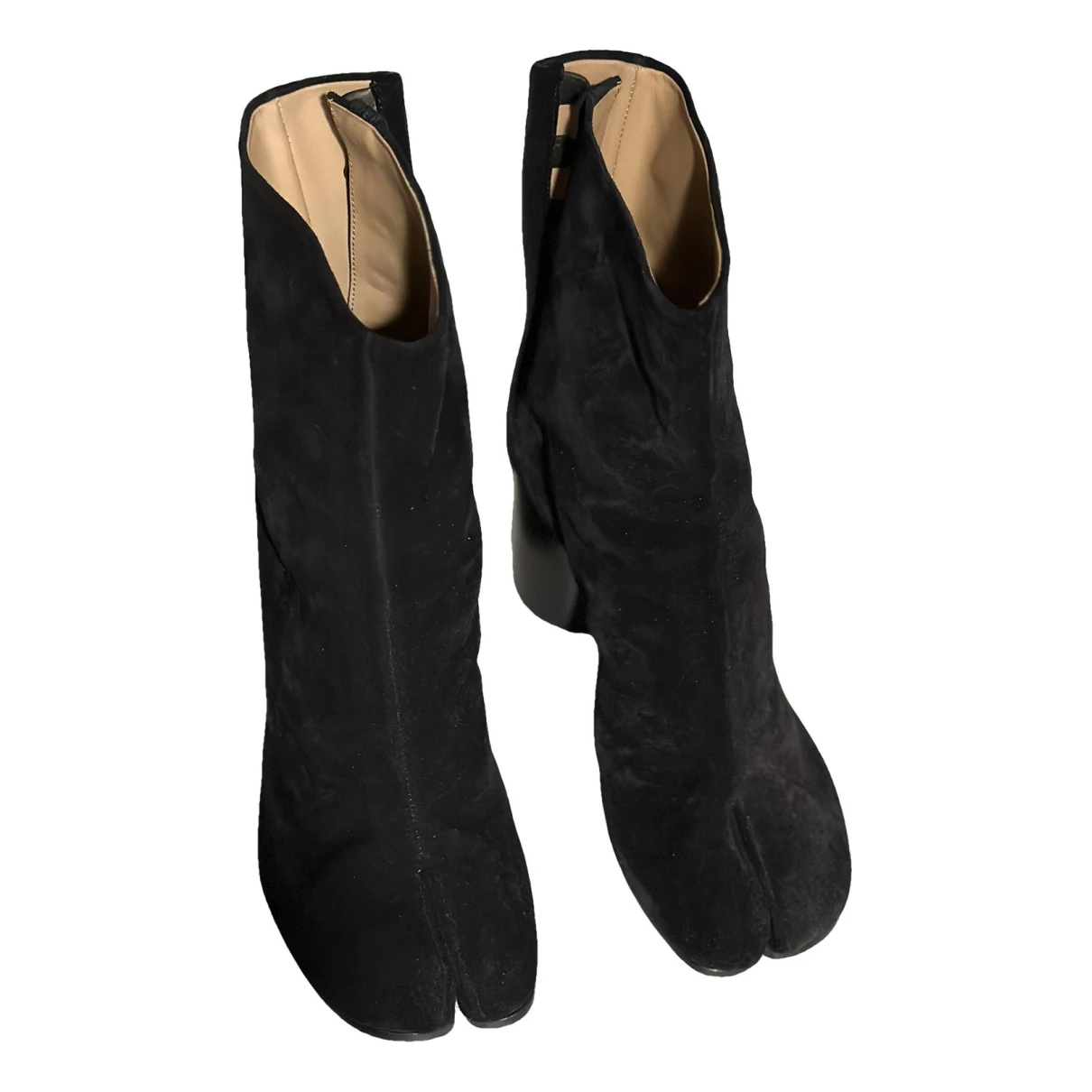 Pre-owned Maison Margiela Tabi Boots In Black