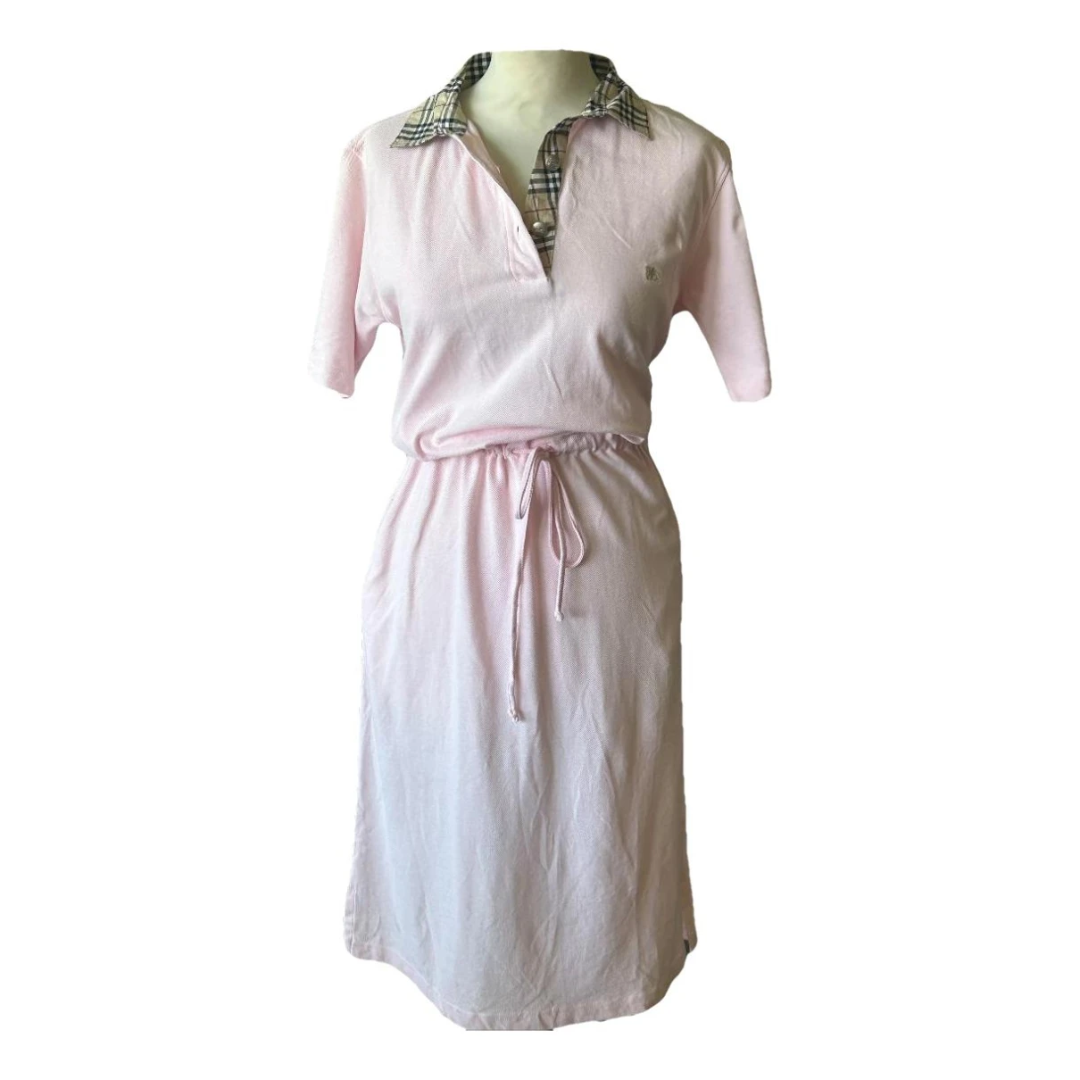 Pre-owned Burberry Mid-length Dress In Pink