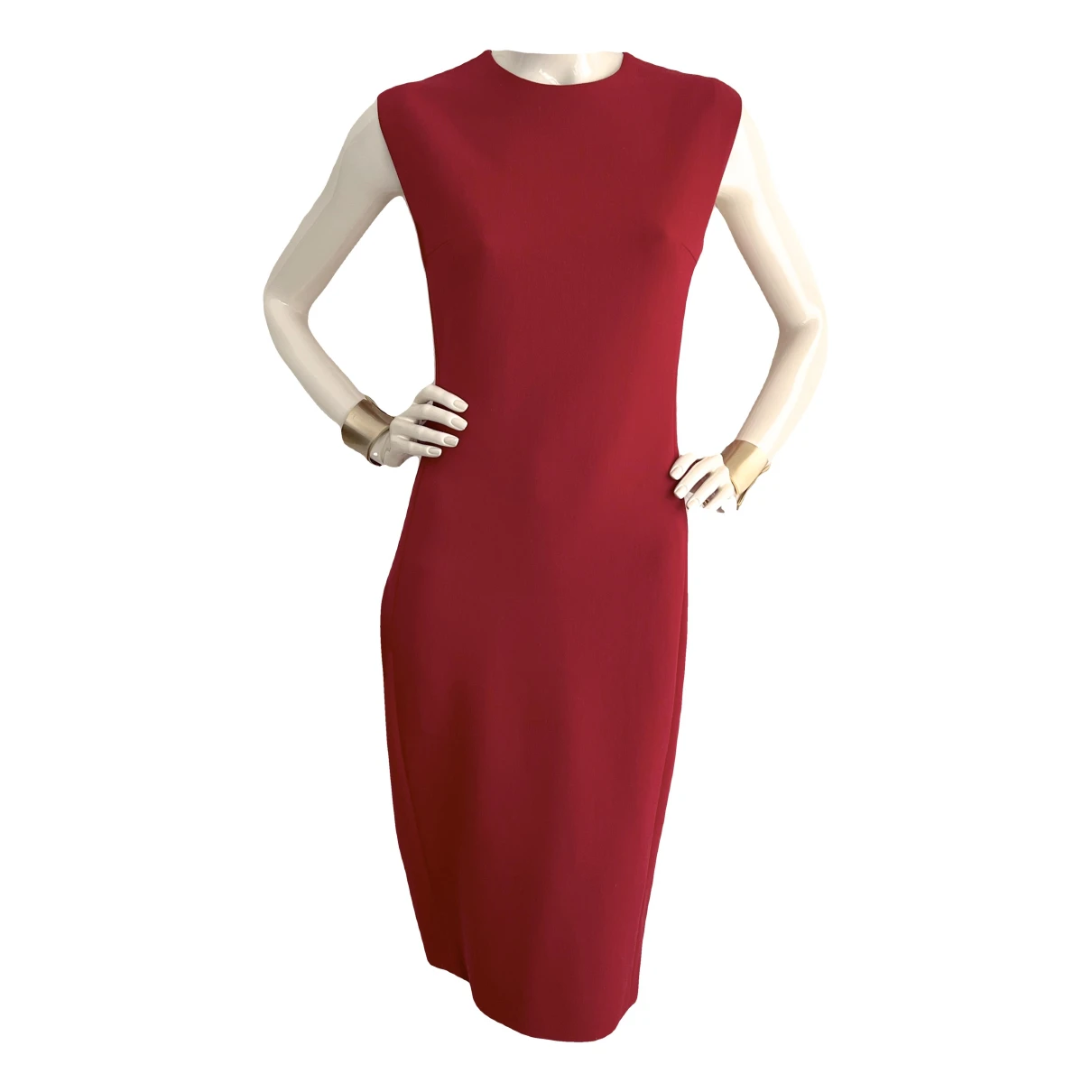 Pre-owned Lanvin Wool Dress In Red