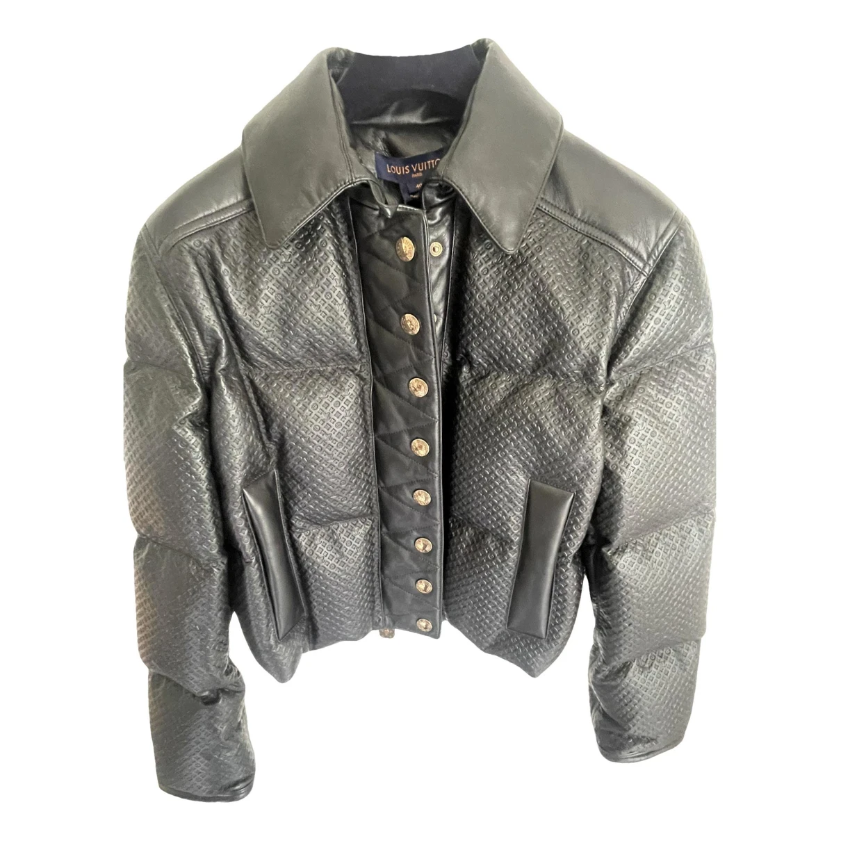 Pre-owned Louis Vuitton Leather Jacket In Black