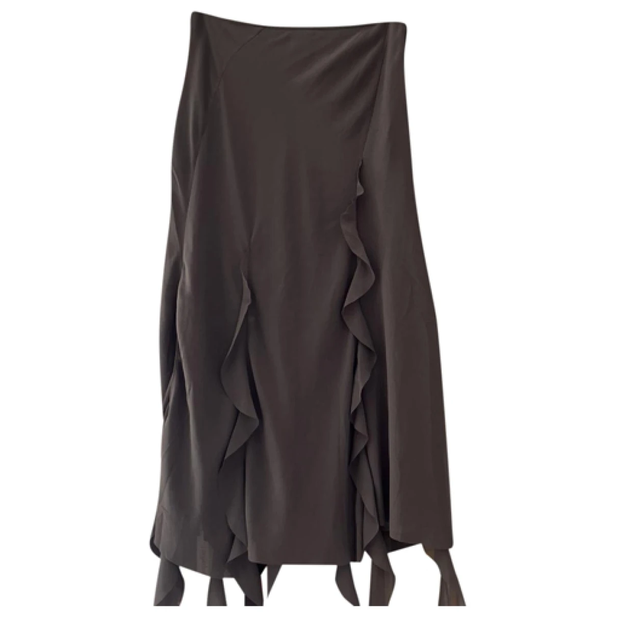 Pre-owned Acne Studios Silk Mid-length Skirt In Grey