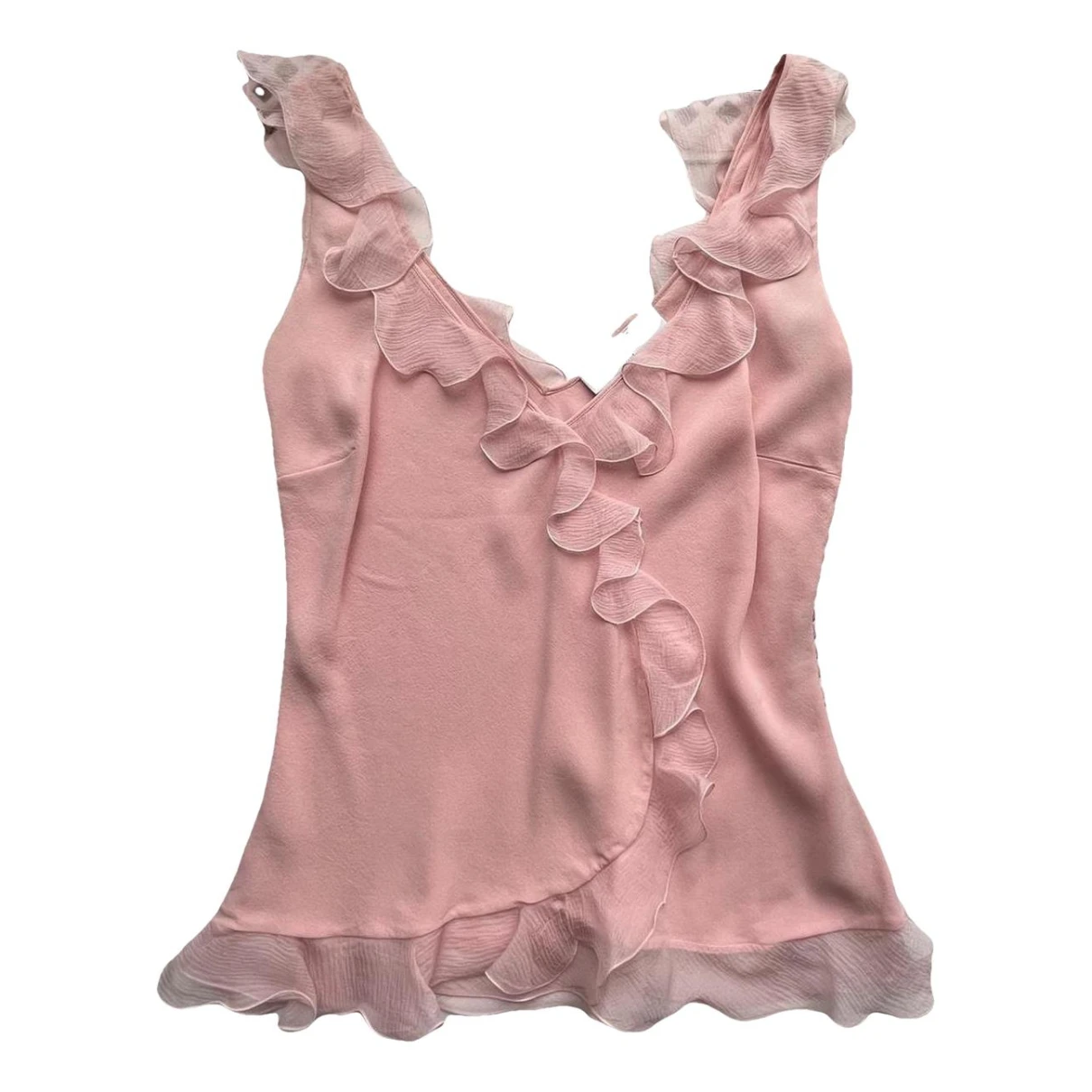 Pre-owned Dior Silk Blouse In Pink