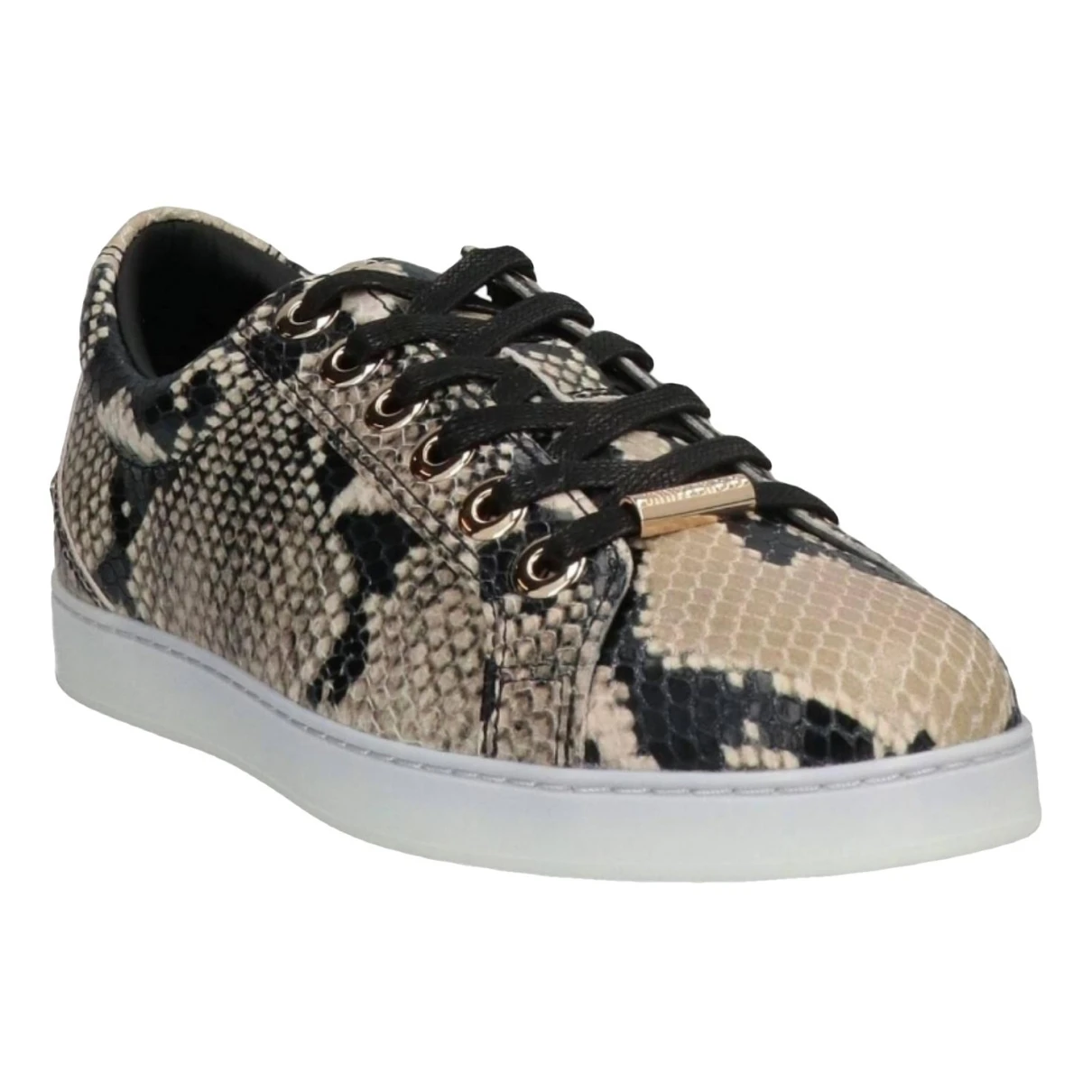 Pre-owned Jimmy Choo Leather Trainers In Beige
