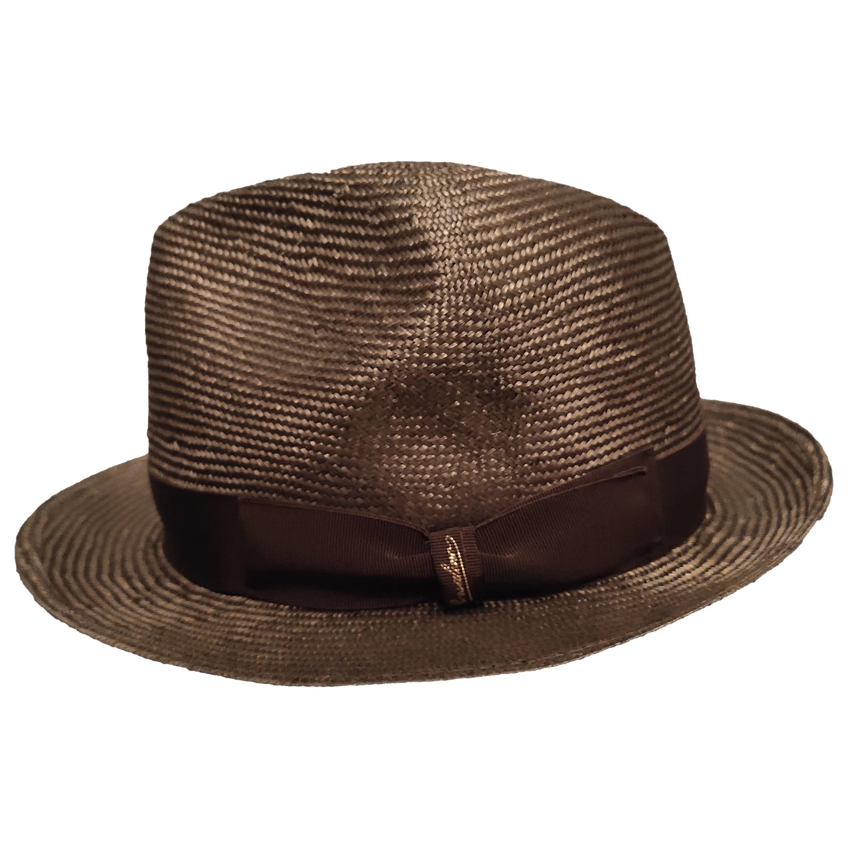 Pre-owned Borsalino Hat In Brown