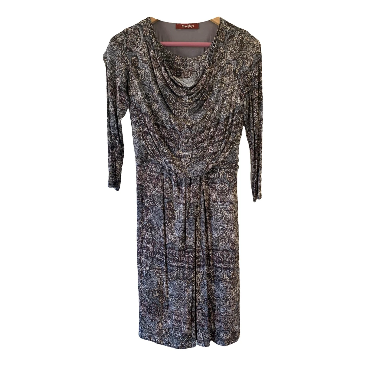 Pre-owned Max Mara Mid-length Dress In Grey
