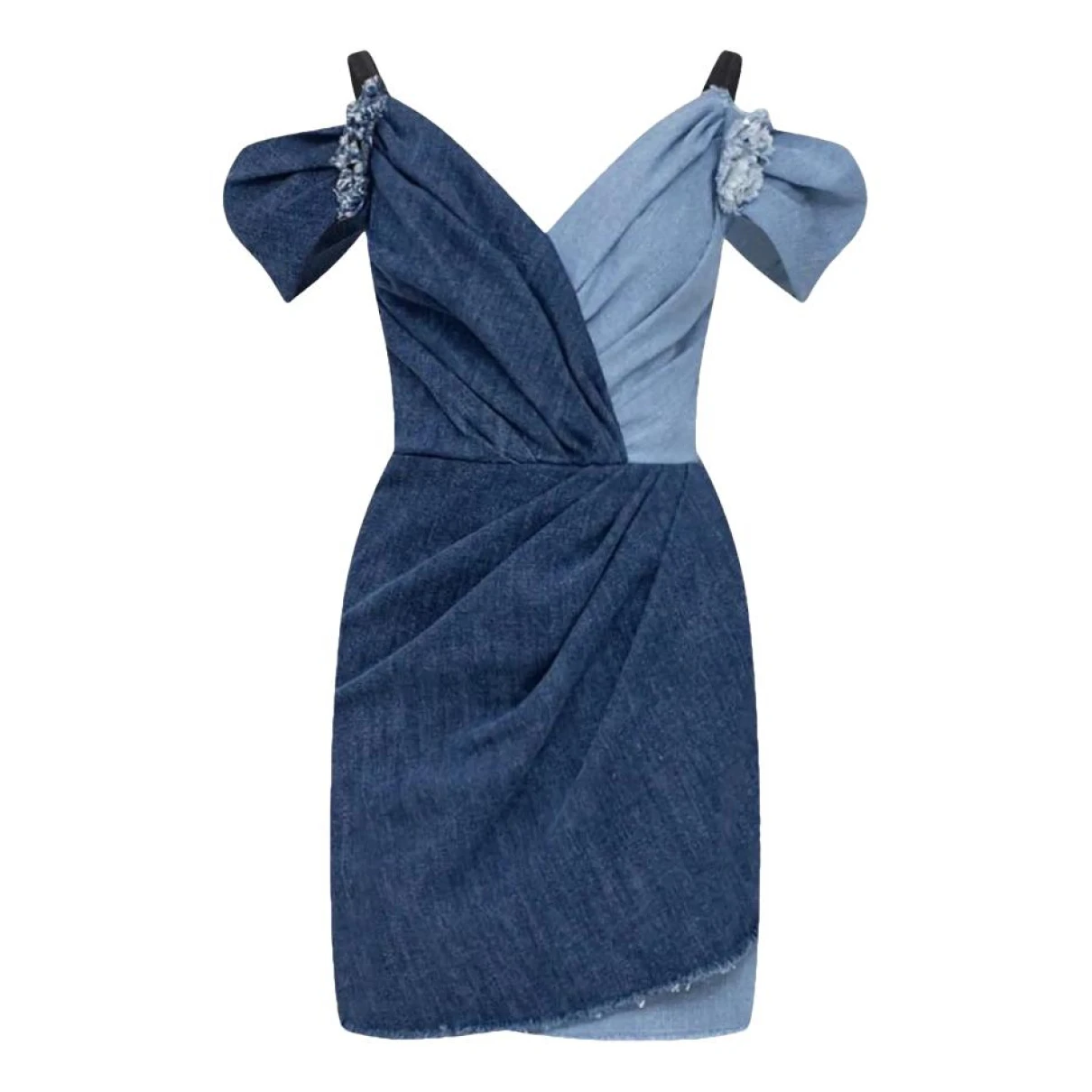 Pre-owned Dolce & Gabbana Mini Dress In Blue