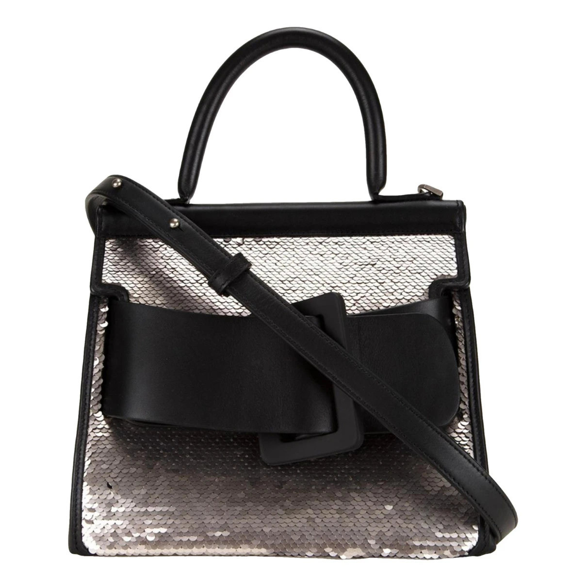 Pre-owned Boyy Karl 24 Leather Handbag In Black