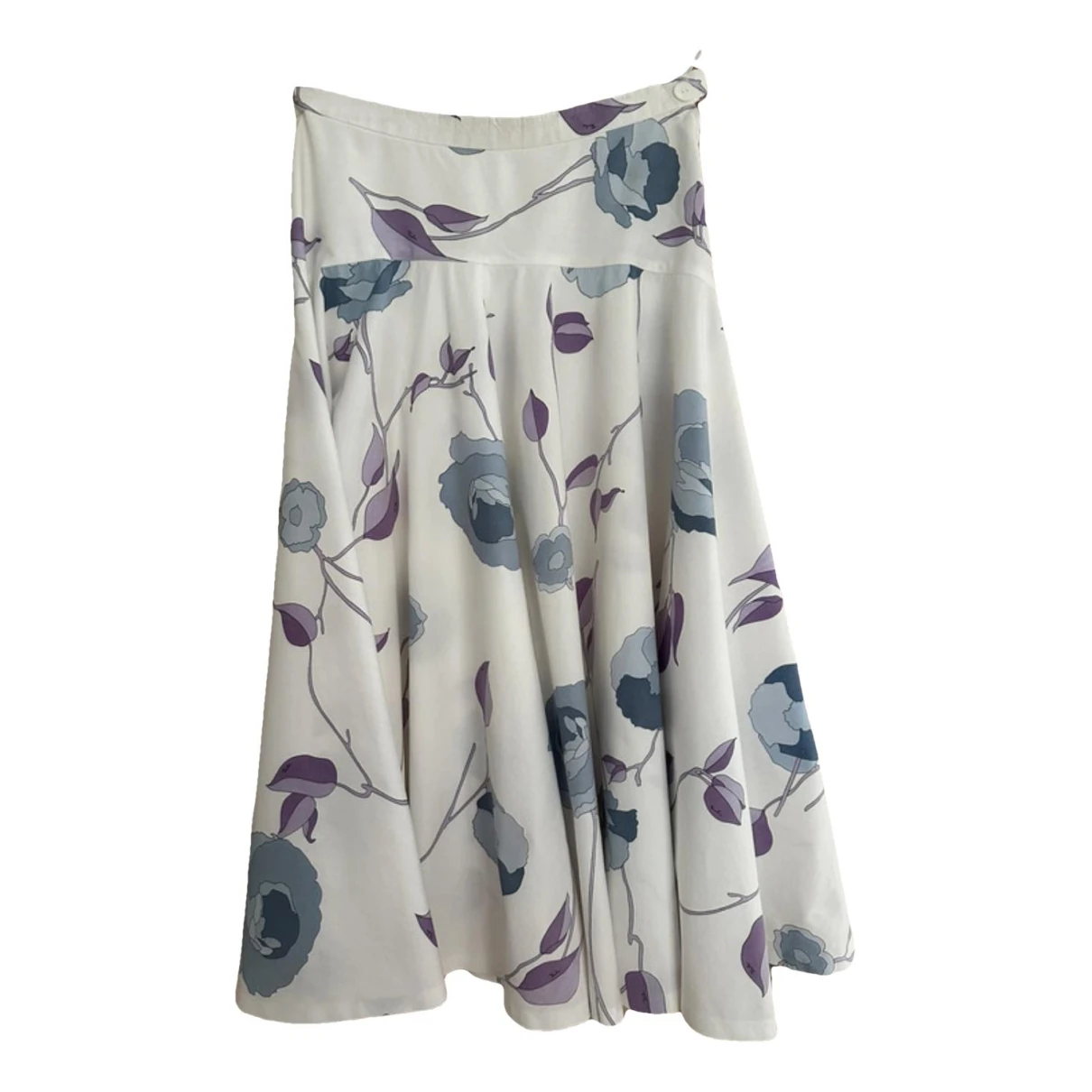 Pre-owned Emilio Pucci Mid-length Skirt In White