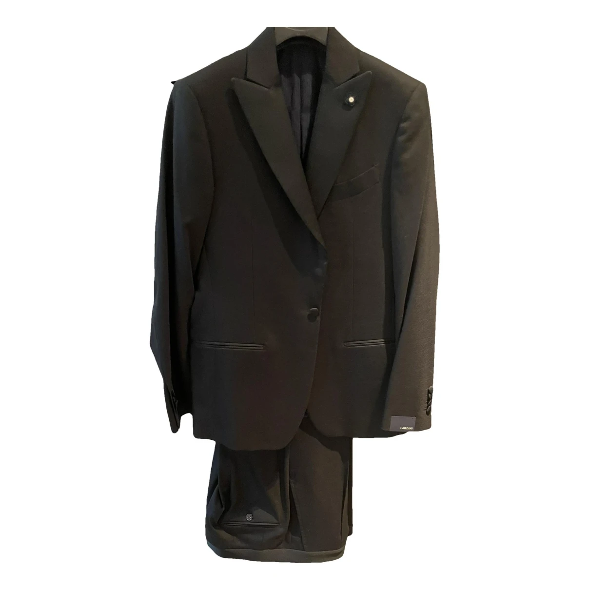 Pre-owned Lardini Wool Suit In Black