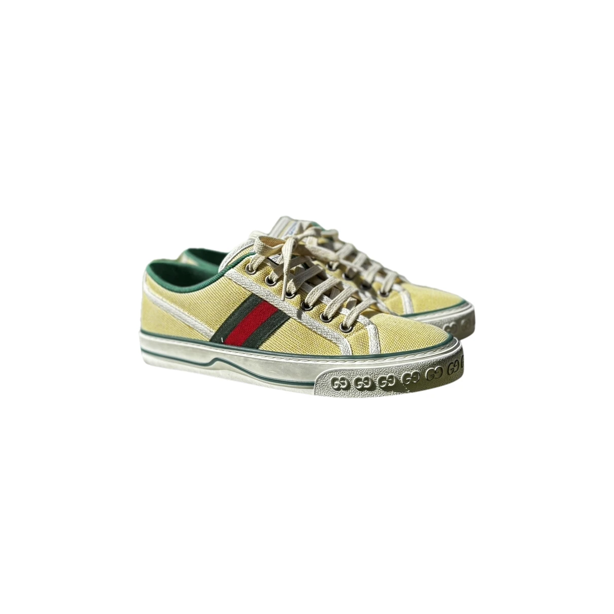 Pre-owned Gucci Tennis 1977 Trainers In Yellow