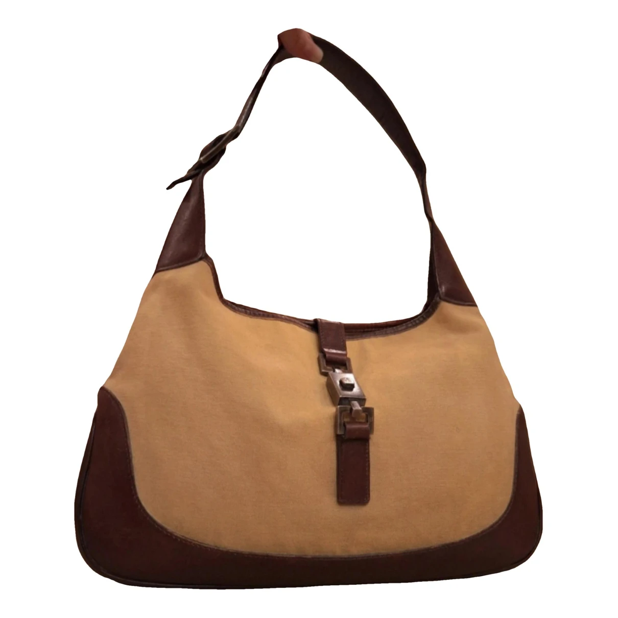 Pre-owned Gucci Jackie Vintage Leather Handbag In Brown
